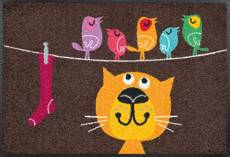 Wash + Dry Tapis Birds on Wire 50x75 cm, Surface Nylon