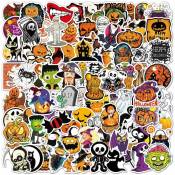 100 Pcs Autocollant Halloween Stickers Autocollants Surprise En Vrac Bizarre Citrouille Squelette Autocollants Mixte Pack Cool Choses Moins De 20