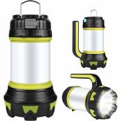 Aiducho - Lanterne Led Rechargeable,Usb Rechargeable Led Camping Lantern Lampe Torche 360° Eclairage 6 Modes, Ip65 Etanche Portable Suspendue, Pour