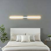 Applique ultra design minimaliste blanche LED extérieur 144 cm - Sambai