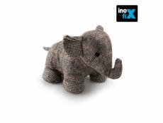 Butée de porte textile retient-porte 1kg elephant gris. Inofix E3-66733