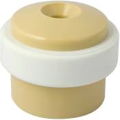Butoir rond plastique beige creux - Ø 35 x 30 mm -