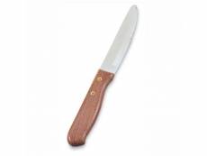 Couteau à steak manche bois plastique l 25,1 cm - lot de 12 - pujadas
