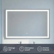 Cuisibane - Miroir éclairant avec antibuée vista 140x80 cm