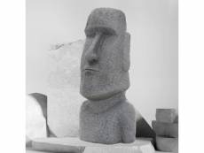 Figurine de jardin easter island moai grey 37x26x78