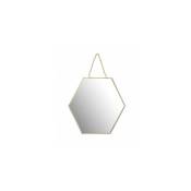 Home Styling - Miroir hexagonal sur chaîne, 21 cm