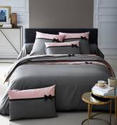 Housse de couette frou frou anthracite nud - Anthracite
