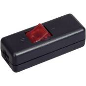 Inter Bär - Interrupteur pour câble souple interBär 8010-104.01 noir, rouge 2 x Off/On 10 a 1 pc(s) - noir, rouge