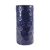 Iperbriko - Porte-parapluie en céramique fleurs bleues design cm 50 h