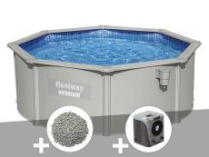 Kit piscine acier ronde Bestway Hydrium 3,60 x 1,20 cm + 10 kg de zéolite + Pompe à chaleur