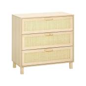 MH - Commode rotin camille bois clair