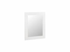 Miroir bois blanc 90x4x110cm - décoration d'autrefois
