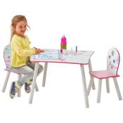 Moose Toys - Ensemble table et 2 chaises bois motif oiseaux