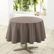 Nappe ronde 180 cm Taupe