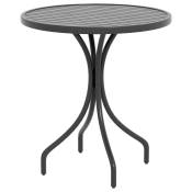 Outsunny Table de jardin ronde Ø66cm, table d'exterieur