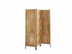 Paravent en bambou - naturel - 160x139cm