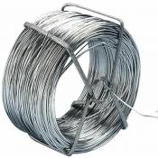 Rouleau de fil de fer galvanise 50 Mètres - gris