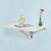 Sobuy SoBuy® FWT03-W Table Murale Rabattable en Bois, Table de Cuisine, Table Enfant