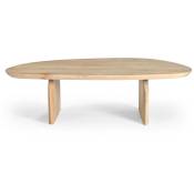 Table basse organique en bois massif de manguier -