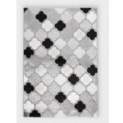 Tapis déco à motifs géométriques - Gris - 200 x290 cm