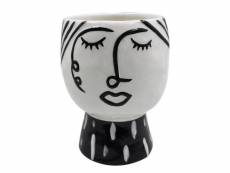 Vase élégant, porcelaine, couleur blanche, dimensions : 15 x 15 x 19 cm 8052773583282