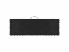 Vidaxl coussins de plancher de palette 4 pcs noir coton