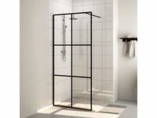 Vidaxl paroi de douche avec verre esg transparent 100x195