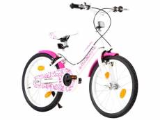 Vidaxl vélo pour enfants 18 pouces rose et blanc 92185
