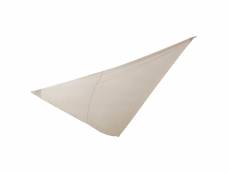 Voile d'ombrage triangulaire 5x5x5m beige