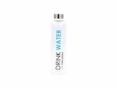 Yoko design glass bottle 'drink water' - 750 ml YOK3411800016929