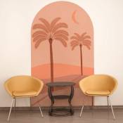 Ambiance-sticker - Papier peint intissé pré-encollé fresques géants - arche palmiers du désert - adhésif décorative - 200x120cm - multicolore