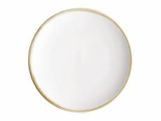 Assiettes plates rondes couleur craie 178mm - lot de 6 - olympia kiln - - porcelaine x21mm