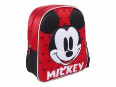 Cartable 3d mickey mouse rouge (25 x 31 x 10 cm)