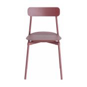 Chaise en métal rouge brun Fromme - Petite Friture