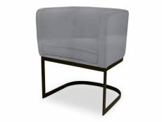 Chaise / fauteuil ilona tissu gris