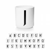 Design Letters Tasse Personnalisée en blanc porcelaine