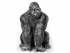 Gorille patine argenté 107 cm - amadeus