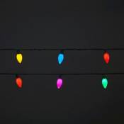 Guirlande lumineuse 30 ampoules LED multicolore intérieur/extérieur