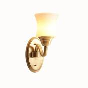 Lampe de mur de cuivre American Country Bedside lampe
