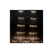 Linghhang - Rideau lumineux 3x3m 320 led 8 modes d'éclairage guirlandes lumineuses pour décorations de fête de Noël intérieures et extérieures - White