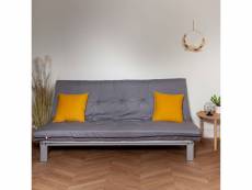 Matelas futon traditionnel de remplacement pour clic clac 130x190 gris clair