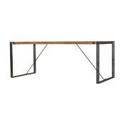 Meubletmoi - Table fixe bois & acacia 200 x 90 - workshop