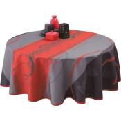 Nappe Anti-taches Astrid Rouge - Ronde 160 cm