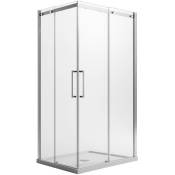 Parois cabine de douche angulaire verre transparent