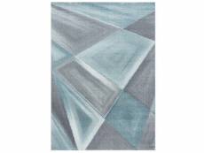 Pastel - tapis couleur pastel - bleu & gris 080 x 150