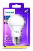 Philips ampoule LED E27 13W Equivalent 100W Blanc chaud