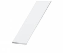 Plat aluminium laqué blanc 25 x 2 mm 2 m