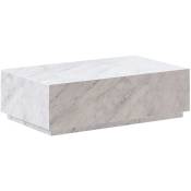 Rendez-vous Déco - Table basse en marbre blanc Izaé - Blanc