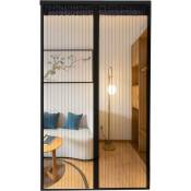 Serbia - Moustiquaire de porte magnétique rideau de porte anti-moustique à fermeture magnétique sans perçage pour porte balcon, porte de cave,