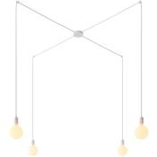 Spider - Lampe suspension multiple 4 bras Made in Italy